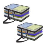 Pack of 2 Transparent Plastic Storage Bag for Saree Covers, Clothes, Lehenga, Blankets, Bedsheets, Toys, Docs | Wardrobe Organizer | Clear Storage Box Bag